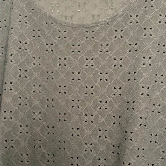 Cable & Gauge Black Lace Tie Front Short Sleeve Blouse - Picture 3 of 4